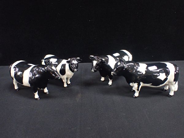 BESWICK FRIESIAN BULLS AND ONE COW