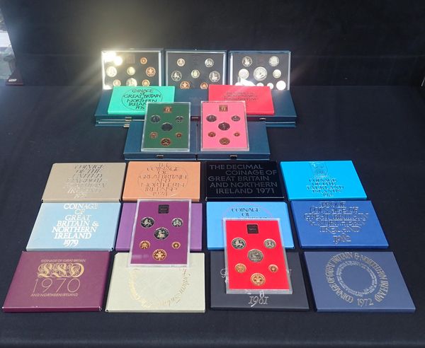 A COLLECTION OF UK PROOF COIN SETS