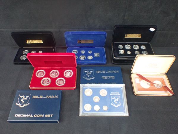 SIX POBJOY MINT ISLE OF MAN PROOF SETS