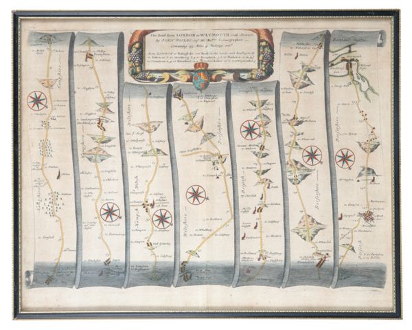 JOHN OGILBY (1600-1676) 'The Road from London to Weymouth'