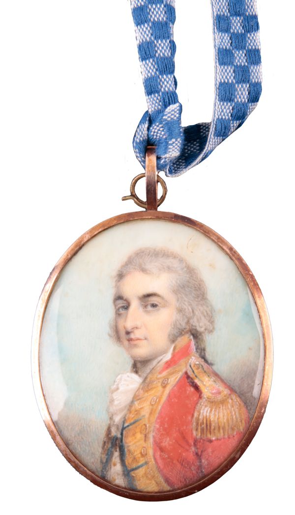 ENGLISH SCHOOL, EARLY 19TH CENTURY A portrait miniature of an army officer
