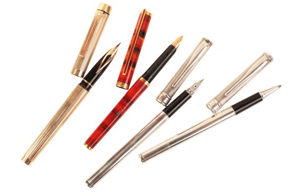 A COLLECTION OF BALLPOINT AND FOUNTAIN PENS