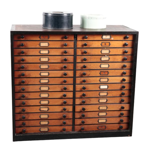 A VICTORIAN LEPIDOPTERIST STAINED PINE AND MAHOGANY DISPLAY CABINET