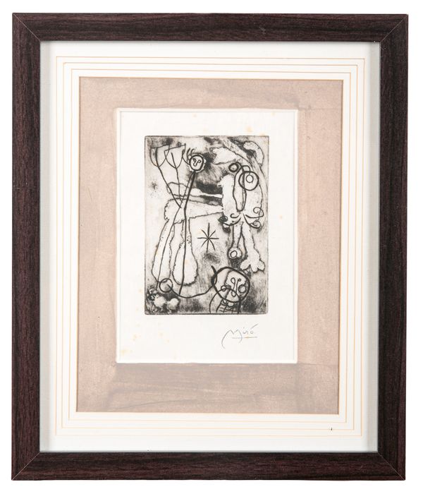*JOAN MIRO (1893-1983) 'Anti Platon (D 312)'