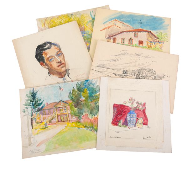 CONTINENTAL SCHOOL, 20TH CENTURY Collection of studio works and notebooks by various artists