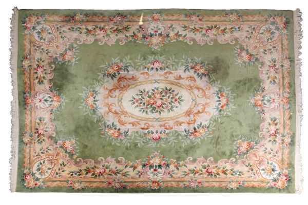 A LARGE CHINESE RUG