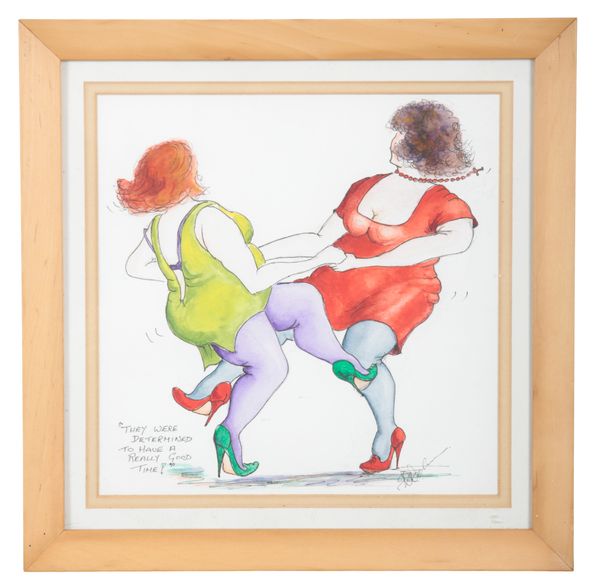ELAINE DELMAINE (20TH CENTURY) 'They Were Determined to Have a Really Good Time!'