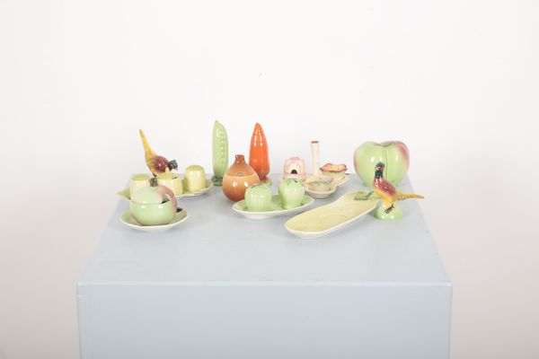 A COLLECTION OF CARLTON WARE CERAMIC SALTS