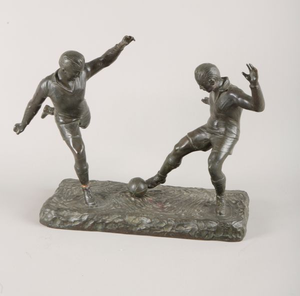 ETIENNE FORESTIER (XIX-XX) - FOOTBALLERS AT PLAY