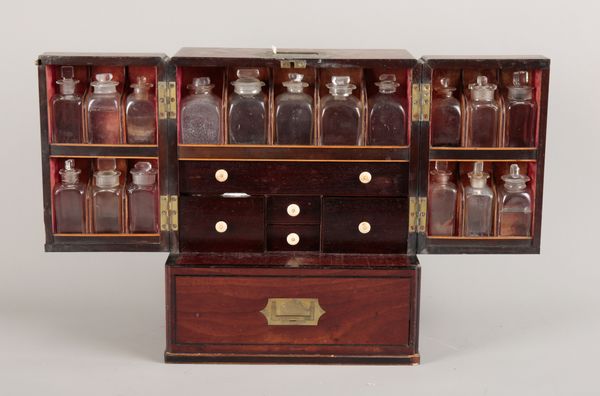 A MAHOGANY APOTHECARY CABINET