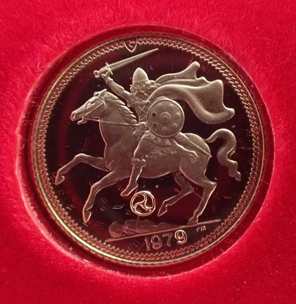 ISLE OF MAN 1979 GOLD PROOF HALF SOVEREIGN