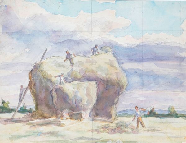 *SIR FRANK BRANGWYN (1867-1956) ‘Haymaking/Water Birds’