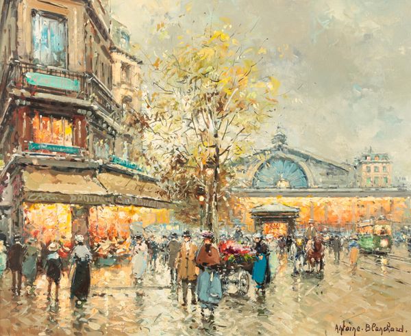 *ANTOINE BLANCHARD (1910-1988) Gare de l'Est, Paris