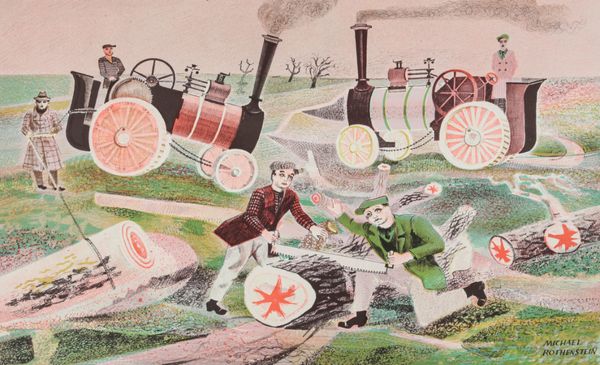 *MICHAEL ROTHENSTEIN (1908-1993) 'Timber Felling In Essex'