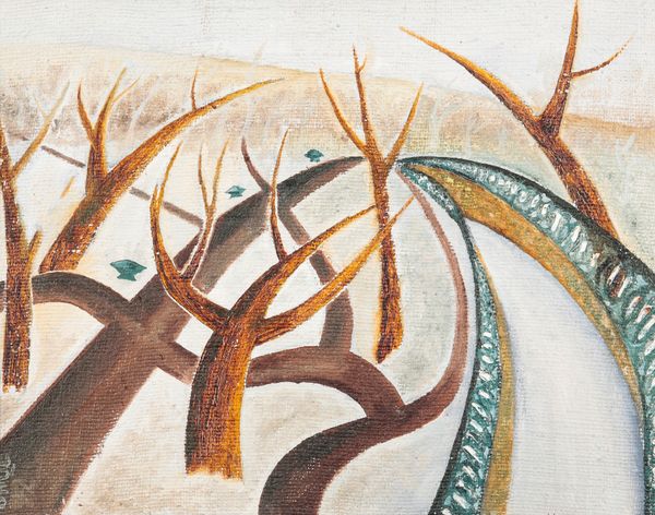 CONTINENTAL SCHOOL, 20TH CENTURY Stylised forest scene