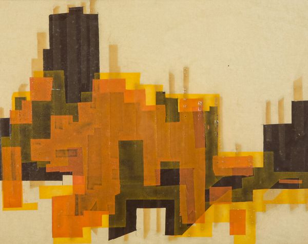 *IRENE HORDEN (20TH CENTURY) Abstract scene