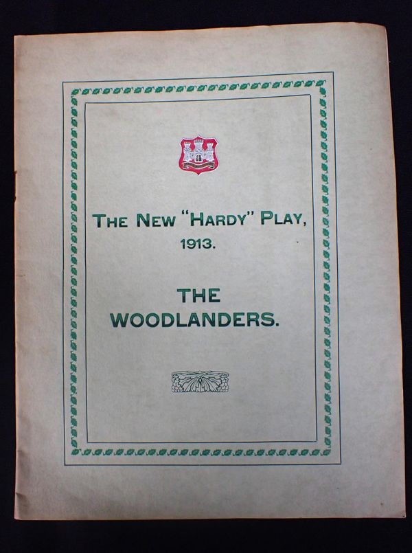 THOMAS HARDY: 'THE WOODLANDERS', PROGRAMME