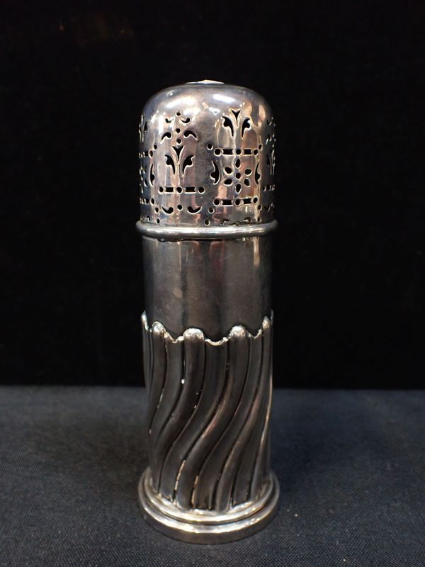 A SILVER SUGAR SIFTER