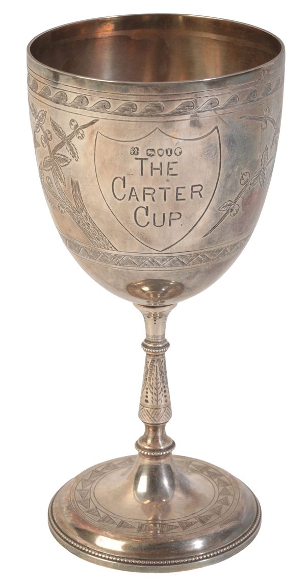 A VICTORIAN SILVER TROPHY - ‘THE CARTER CUP’