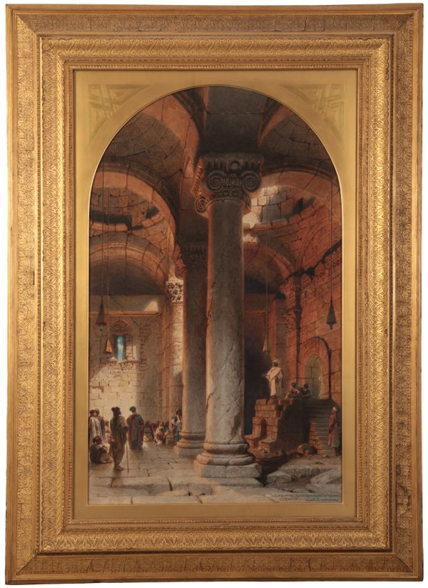 CARL HAAG (1820-1915) ‘The Interior of the Golden Gateway in the Temple Area of Jerusalem’