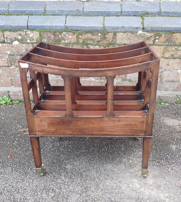 A 19TH CENTURY MAHOGANY CANTERBURY