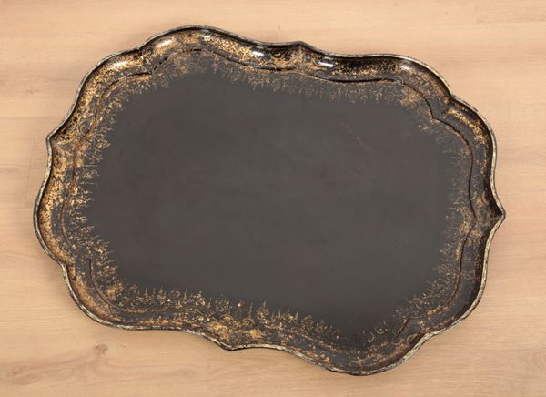 A VICTORAIN PAPIER MACHE TRAY BY B. WALTON & CO