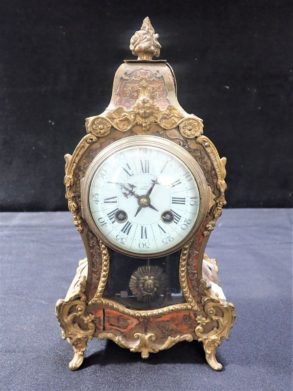 A FRENCH  MARTI & CIE BOULLE CASED CLOCK