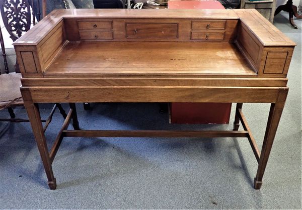 A GEORGE III MAHOGANY DESK