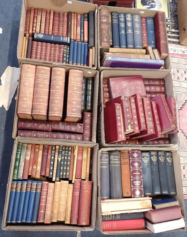 A COLLECTION OF LEATHER-BOUND AND OTHER BOOKS