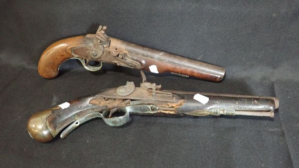 A FLINTLOCK SERVICE PISTOL