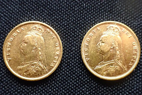 AN 1890 QUEEN VICTORIA GOLD HALF SOVEREIGN