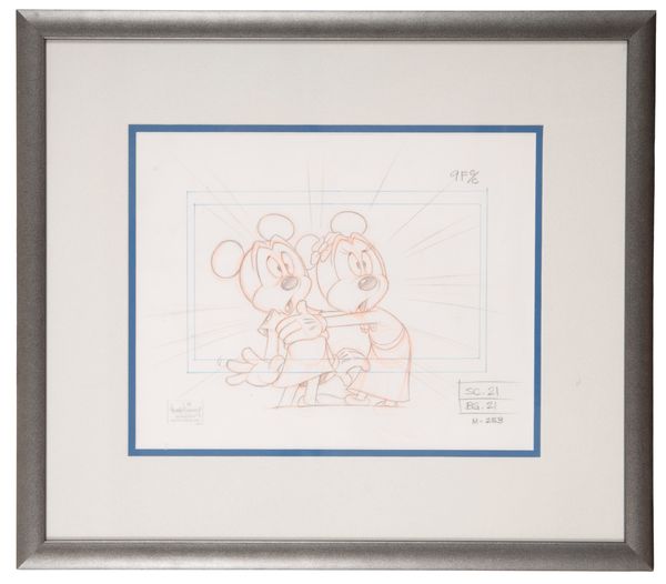 MICKEY MOUSE: AN ORIGINAL PRODUCTION DRAWING FROM DISNEY’S MICKEY MOUSEWORKS