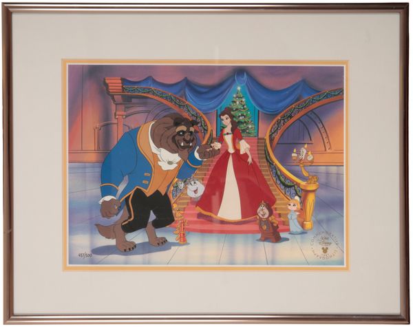 BEAUTY AND THE BEAST: ‘THE ENCHANTED CHRISTMAS’ - A WALT DISNEY LITHOGRAPH