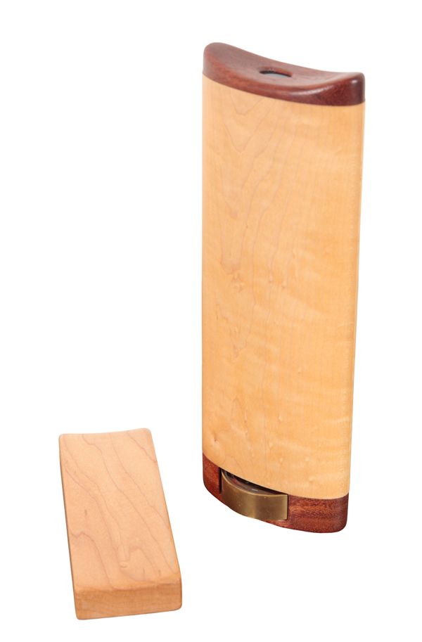 A MODERN SYCAMORE AND TEAK KALEIDOSCOPE