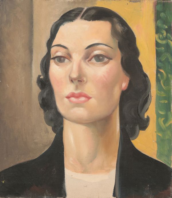 *KATHLEEN MURIEL SCALE (MURIEL HARDING-NEWMAN) (1913-2006) A head and shoulders portrait of a young woman