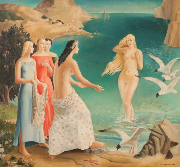 *KATHLEEN MURIEL SCALE (MURIEL HARDING-NEWMAN) (1913-2006) 'Venus greeted by the Seasons'