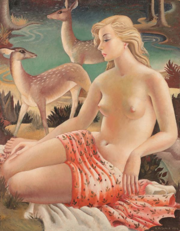 *KATHLEEN MURIEL SCALE (MURIEL HARDING-NEWMAN) (1913-2006) 'Woodland Nymph'