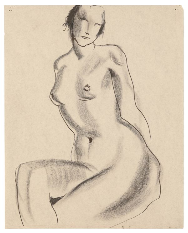 *KATHLEEN MURIEL SCALE (MURIEL HARDING-NEWMAN) (1913-2006) Two life drawings