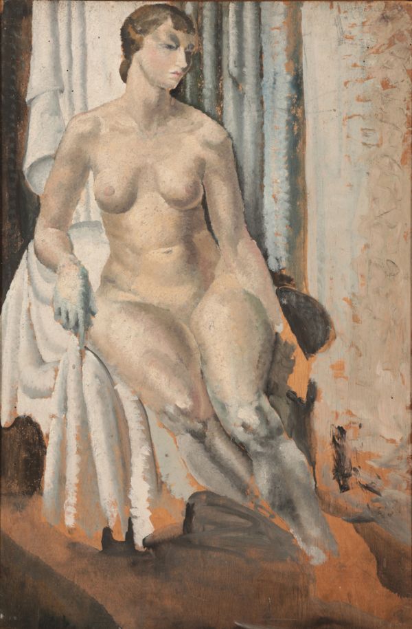 *KATHLEEN MURIEL SCALE (MURIEL HARDING-NEWMAN) (1913-2006) 'Unfinished life study'