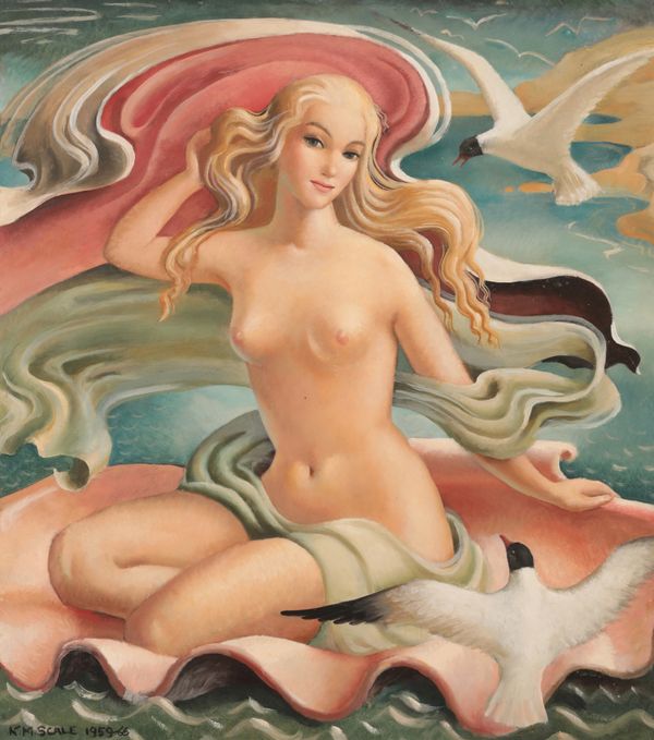 *KATHLEEN MURIEL SCALE (MURIEL HARDING-NEWMAN) (1913-2006) 'Venus in Shell (Sea Nymph)'
