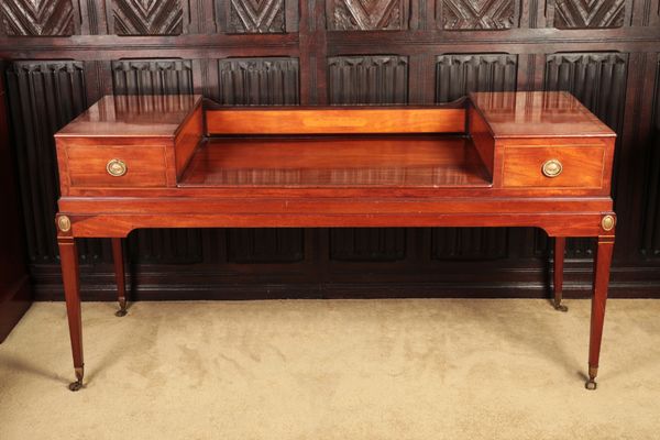 A GEORGE III MAHOGANY DESK