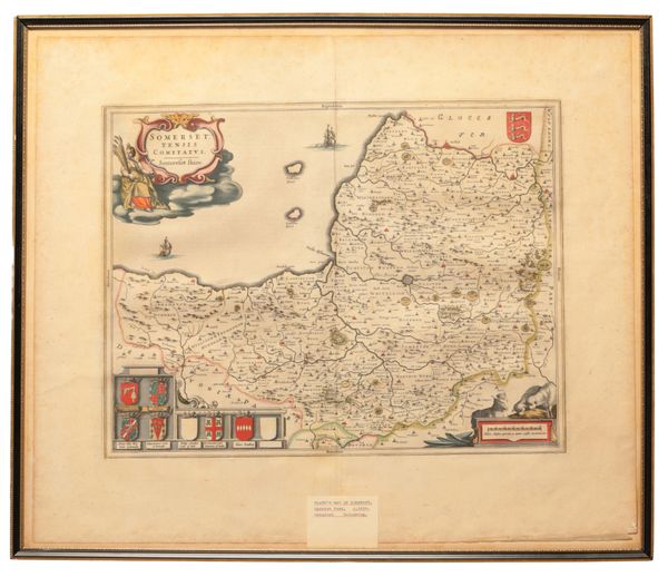 BLAEU'S MAP OF SOMERSET