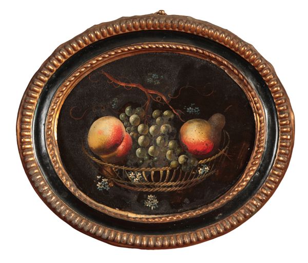 DUTCH SCHOOL A still life of fruit in a basket