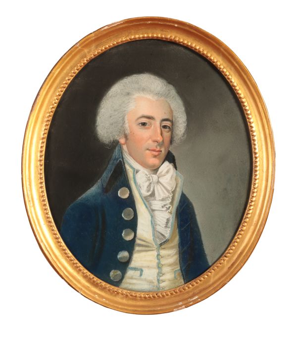 CIRCLE OF JOHN RAPHAEL SMITH (1751-1812) A portrait of a gentleman identified as Samuel Jeffery