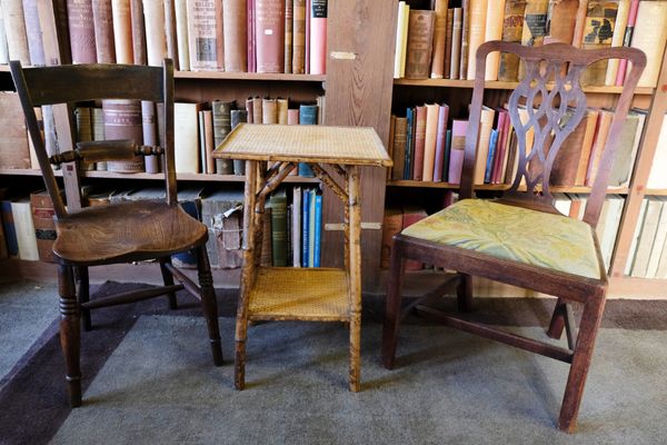 A LATE VICTORIAN BAMBOO OCCASIONAL TABLE