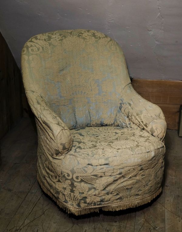 A VICTORIAN EASY CHAIR