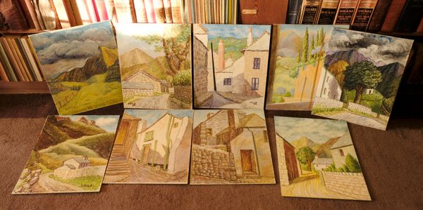 *CICELY GLYN DE BEERS (NEE MEDLYCOTT) (1892-1973) A QUANTITY OF UNFRAMED LANDSCAPE STUDIES