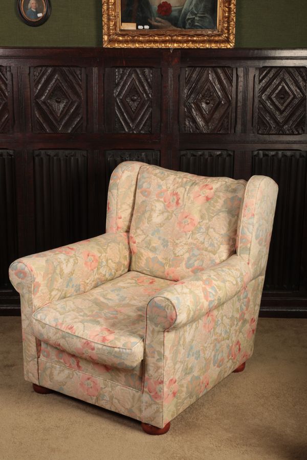 A WINGBACK ARMCHAIR BY BALMAIN & BALMAIN OF SHERBORNE