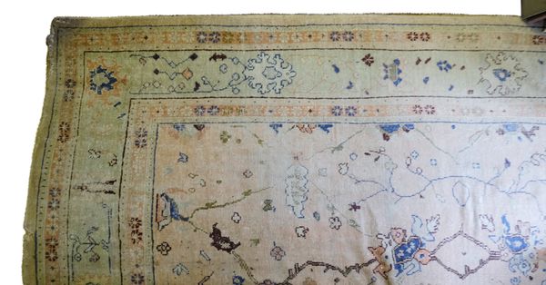 A PERSIAN WOOL CARPET