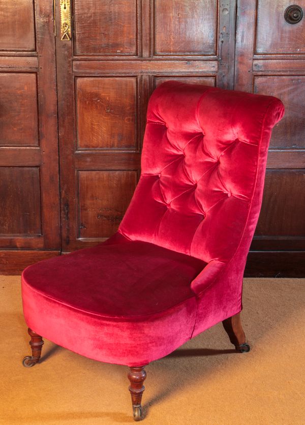 A VICTORIAN OCCASIONAL CHAIR